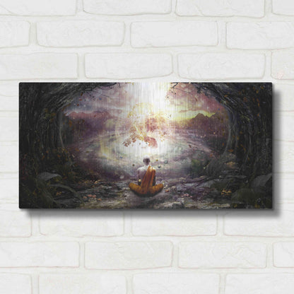 Luxe Metal Art 'Nature and Time' by Cameron Gray, Metal Wall Art,24x12