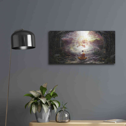 Luxe Metal Art 'Nature and Time' by Cameron Gray, Metal Wall Art,24x12