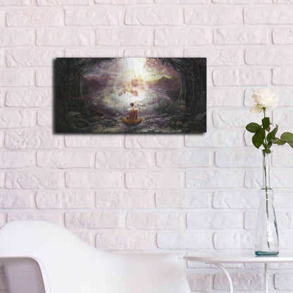 Luxe Metal Art 'Nature and Time' by Cameron Gray, Metal Wall Art,24x12