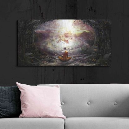 Luxe Metal Art 'Nature and Time' by Cameron Gray, Metal Wall Art,48x24