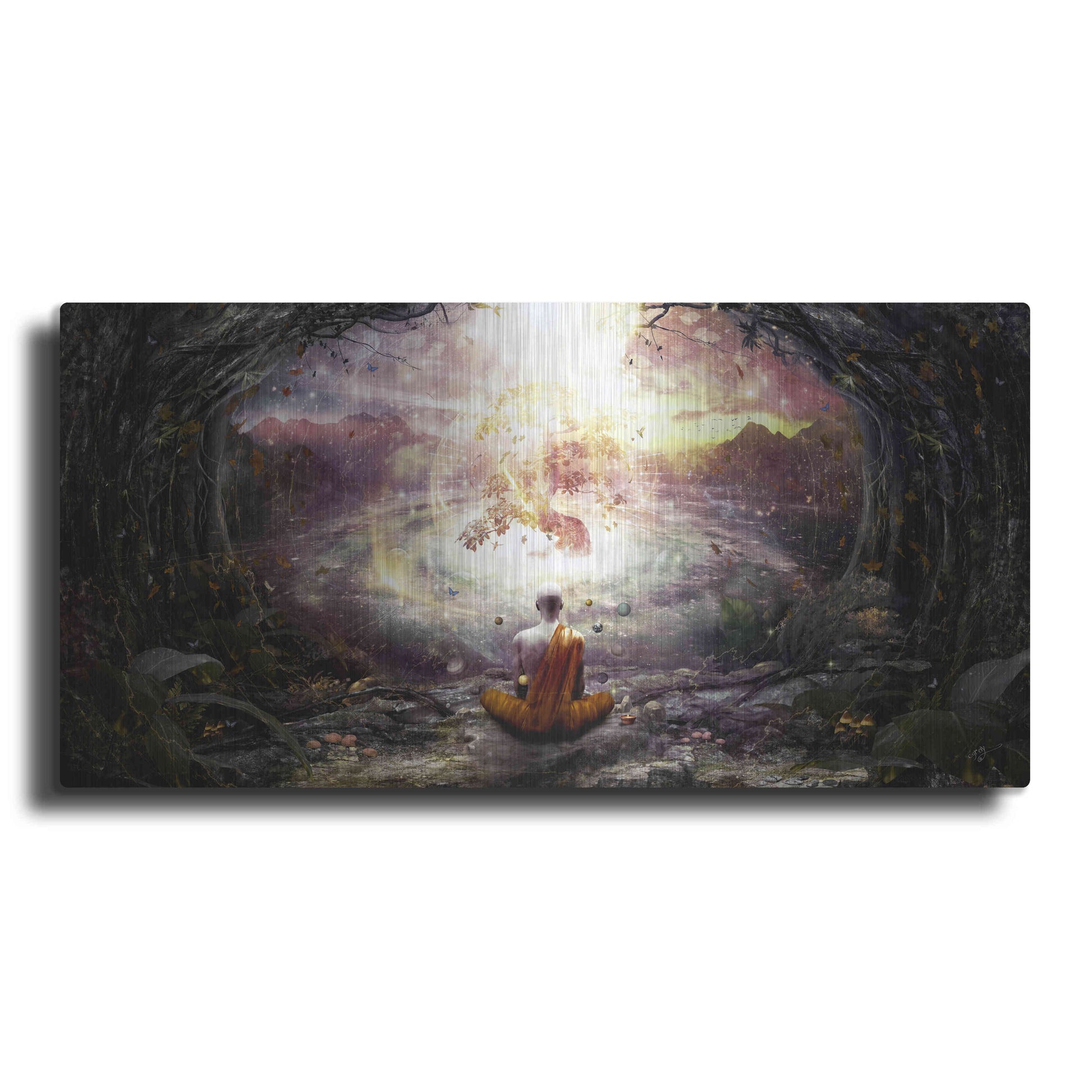 Luxe Metal Art 'Nature and Time' by Cameron Gray, Metal Wall Art