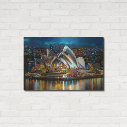 Luxe Metal Art 'Australia Sydney Opera House' by Pedro Gavidia, Metal Wall Art,36x24