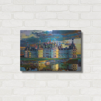 Luxe Metal Art 'France Loire Valley Chateau De Chambord' by Pedro Gavidia, Metal Wall Art,24x16