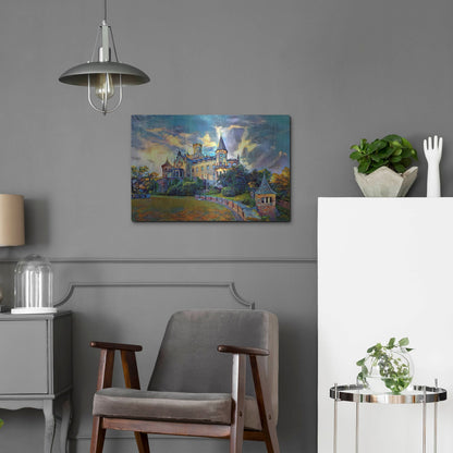 Luxe Metal Art 'Germany Lower Saxony Marienburg Castle' by Pedro Gavidia, Metal Wall Art,24x16