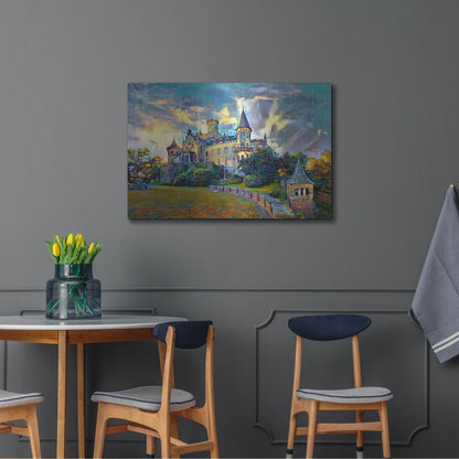 Luxe Metal Art 'Germany Lower Saxony Marienburg Castle' by Pedro Gavidia, Metal Wall Art,36x24