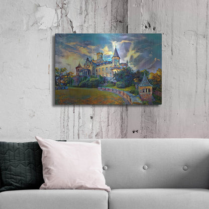Luxe Metal Art 'Germany Lower Saxony Marienburg Castle' by Pedro Gavidia, Metal Wall Art,36x24