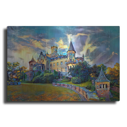 Luxe Metal Art 'Germany Lower Saxony Marienburg Castle' by Pedro Gavidia, Metal Wall Art