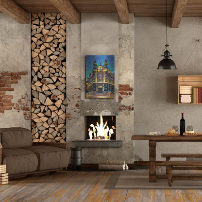 Luxe Metal Art 'Hungary Budapest Hotel Parisi Udvar' by Pedro Gavidia, Metal Wall Art,24x36