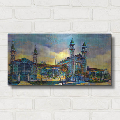 Luxe Metal Art 'Mexico City Antique Chopo Museum' by Pedro Gavidia, Metal Wall Art,24x12