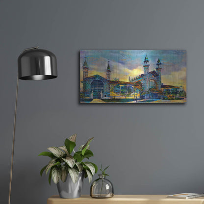 Luxe Metal Art 'Mexico City Antique Chopo Museum' by Pedro Gavidia, Metal Wall Art,24x12