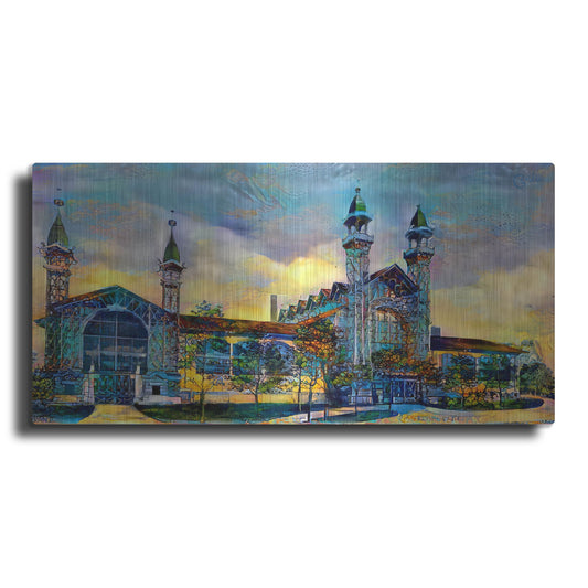 Luxe Metal Art 'Mexico City Antique Chopo Museum' by Pedro Gavidia, Metal Wall Art