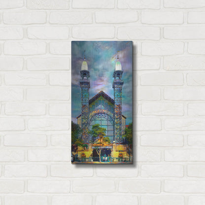 Luxe Metal Art 'Mexico City Chopo Museum Front' by Pedro Gavidia, Metal Wall Art,12x24