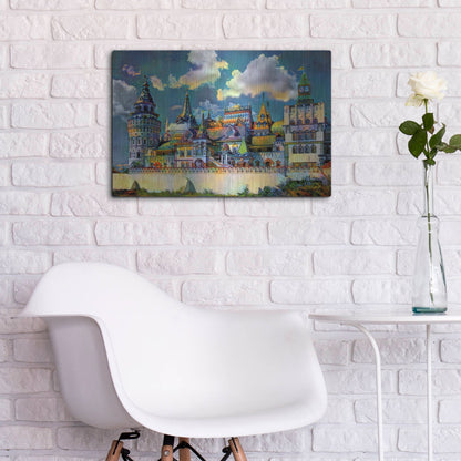 Luxe Metal Art 'Moscow Russia Izmailovsky Market' by Pedro Gavidia, Metal Wall Art,24x16