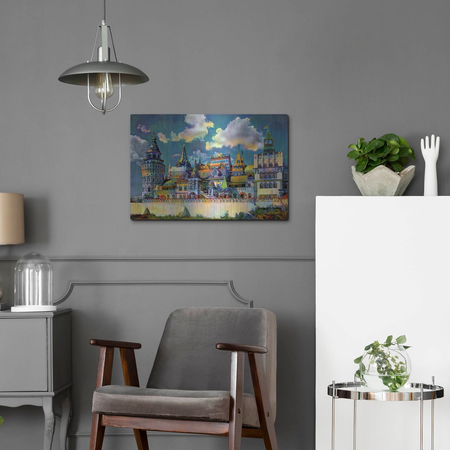 Luxe Metal Art 'Moscow Russia Izmailovsky Market' by Pedro Gavidia, Metal Wall Art,24x16