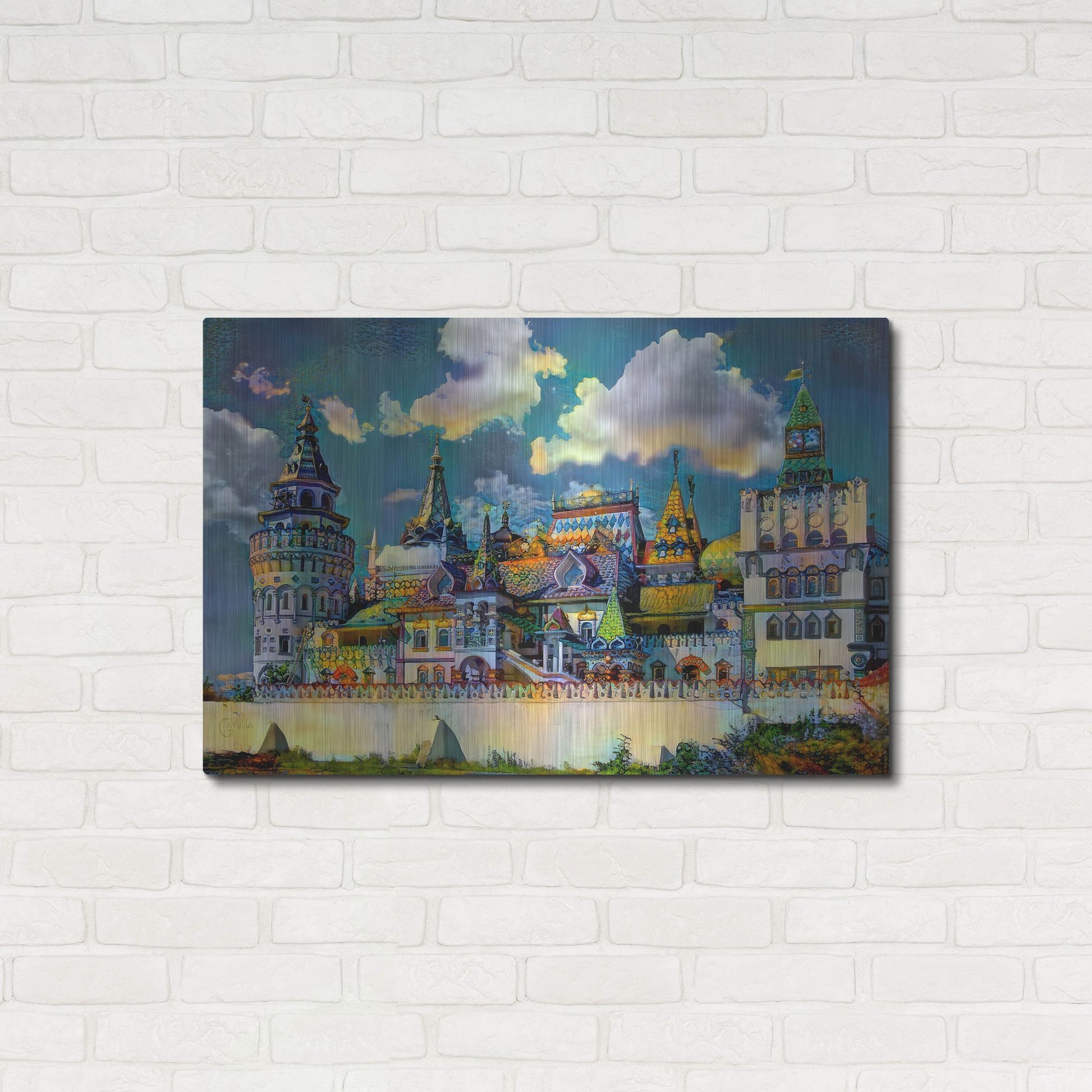 Luxe Metal Art 'Moscow Russia Izmailovsky Market' by Pedro Gavidia, Metal Wall Art,36x24