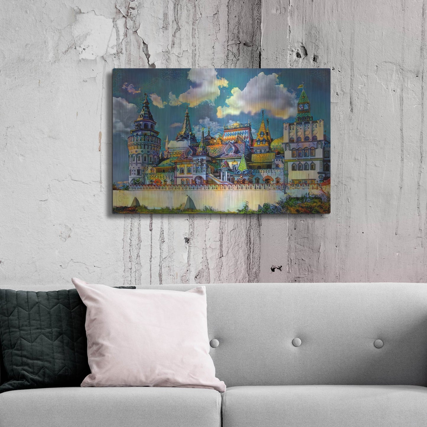 Luxe Metal Art 'Moscow Russia Izmailovsky Market' by Pedro Gavidia, Metal Wall Art,36x24