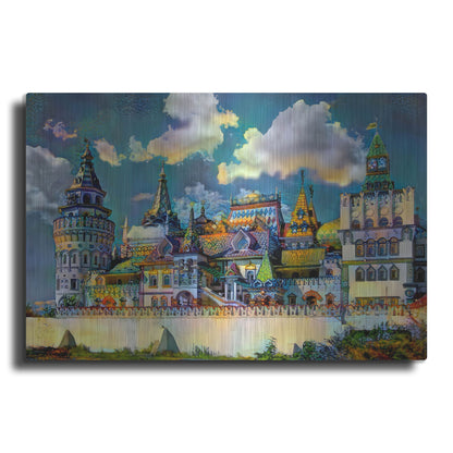 Luxe Metal Art 'Moscow Russia Izmailovsky Market' by Pedro Gavidia, Metal Wall Art