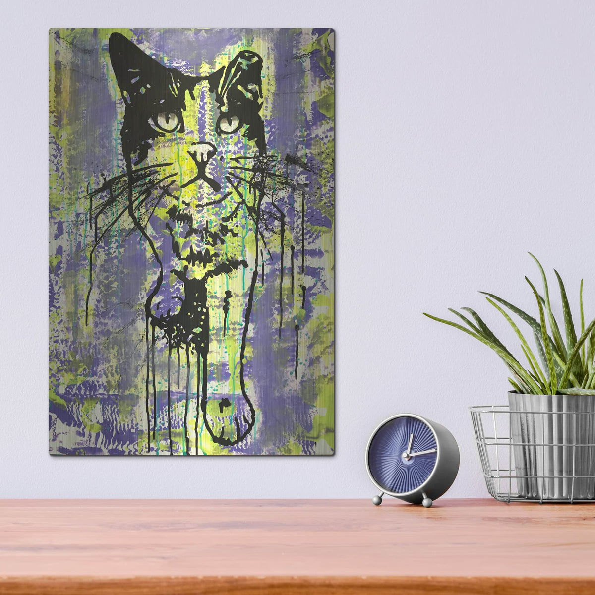 'Baby Cat' by Dean Russo – Metal Wall Art, 12x16 room view