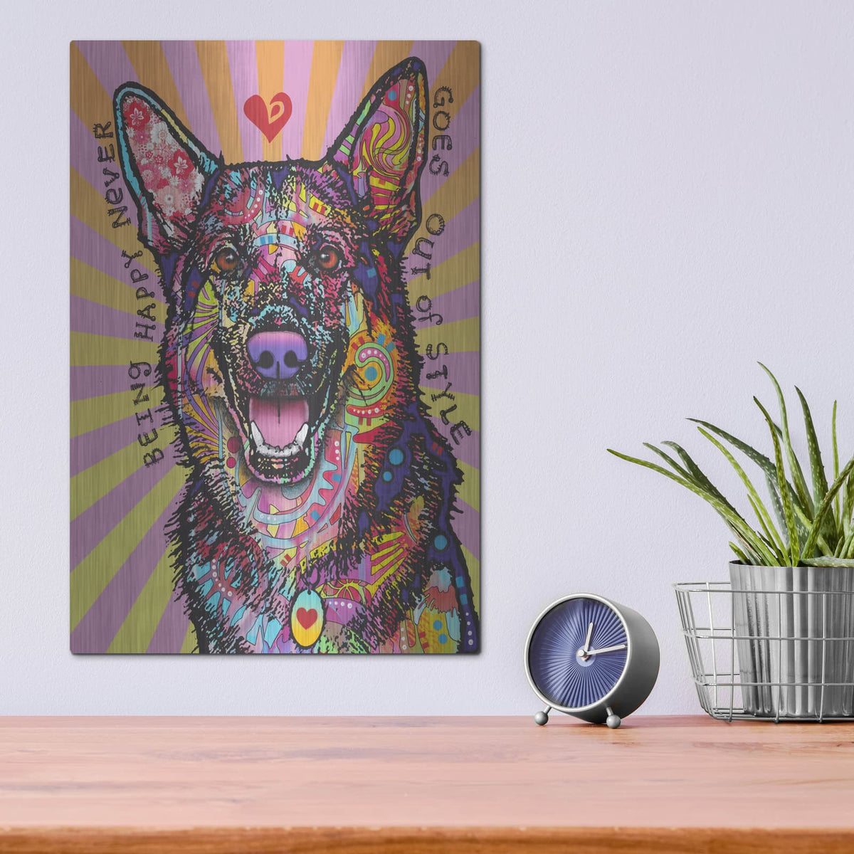 'Being Happy' by Dean Russo – Metal Wall Art, 12x16 room view