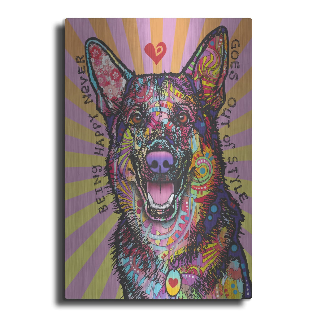 'Being Happy' by Dean Russo – Metal Wall Art