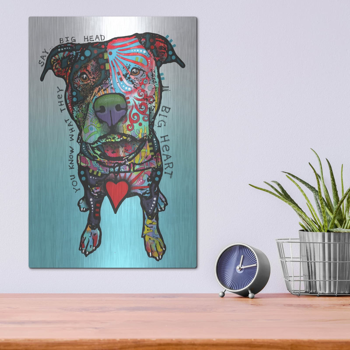 'Big Heart' by Dean Russo – Metal Wall Art, 12x16 room view