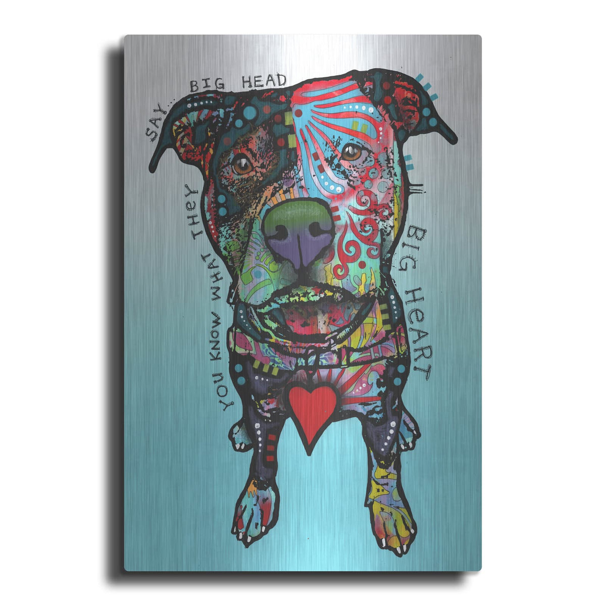 'Big Heart' by Dean Russo – Metal Wall Art