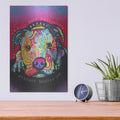 'Dogs Don't Discriminate' by Dean Russo – Metal Wall Art, 12x16 room view