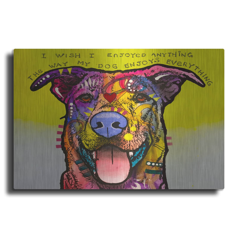 'Enjoy Everything' by Dean Russo – Metal Wall Art