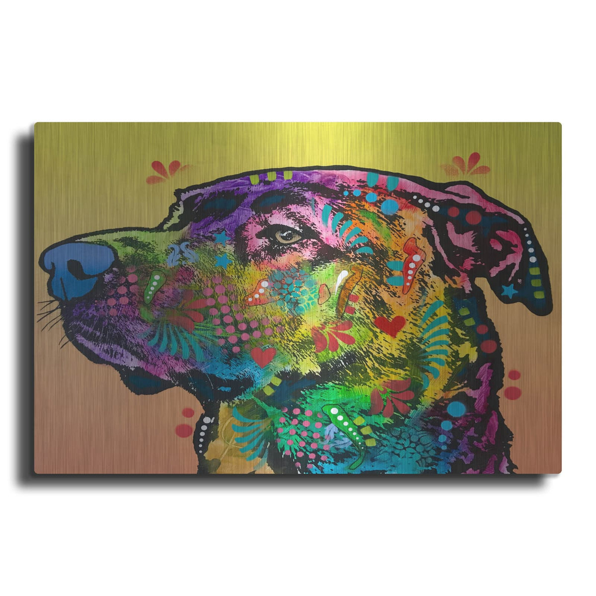 'Good Boy Blue Nose' by Dean Russo – Metal Wall Art