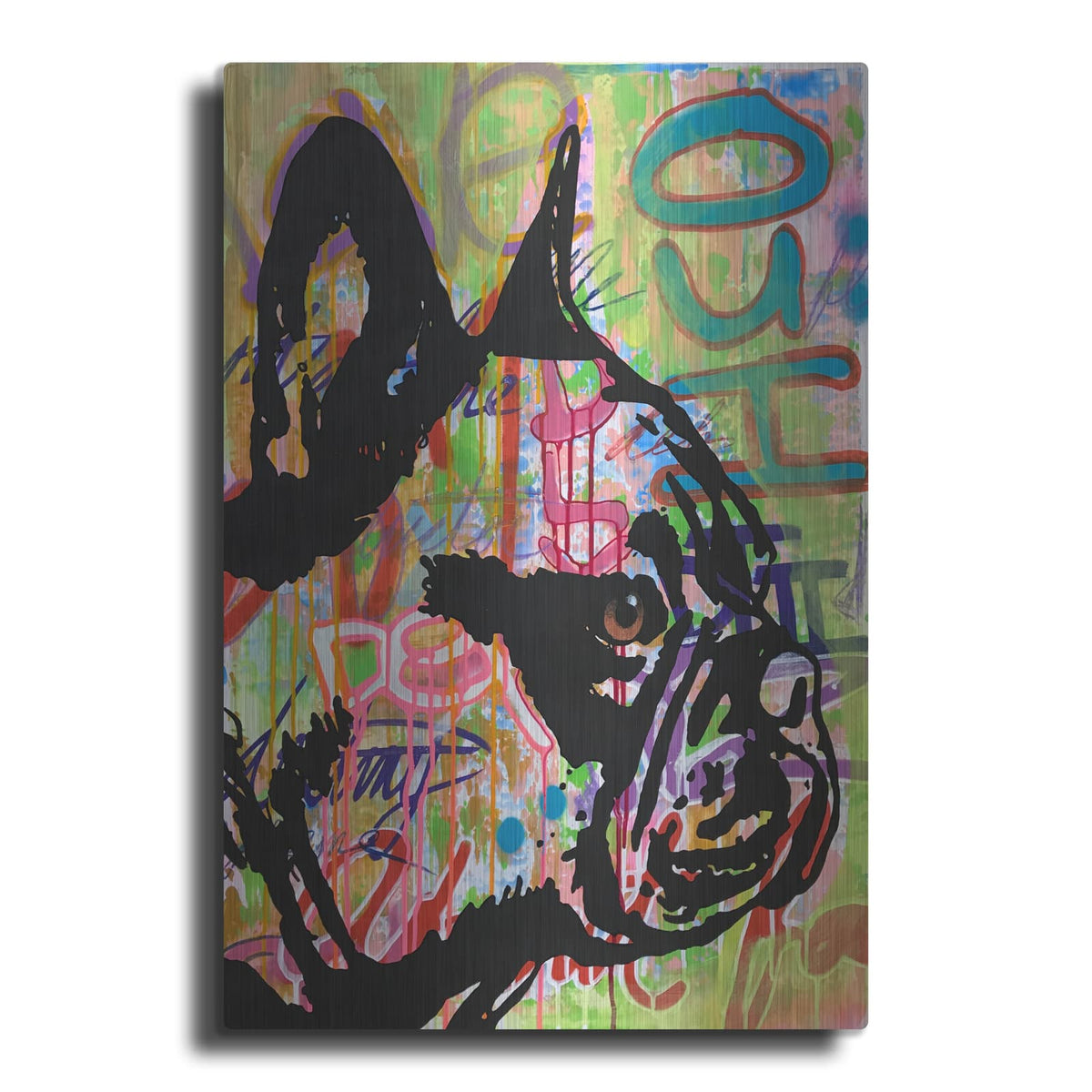 'Indelible Frenchie' by Dean Russo – Metal Wall Art