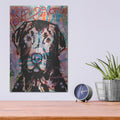 'Love Devotion Lab' by Dean Russo – Metal Wall Art, 12x16 room view