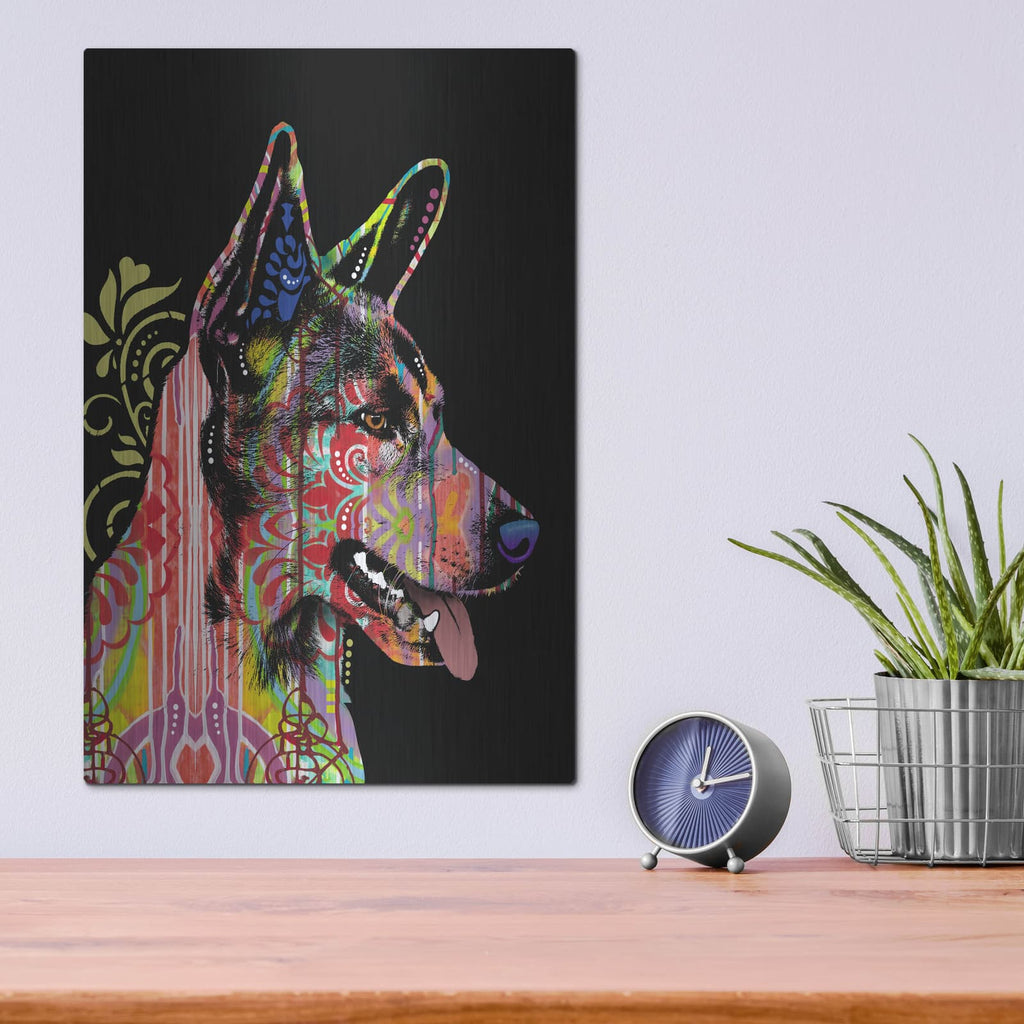 'Love Is Here' by Dean Russo – Metal Wall Art, 12x16 room view