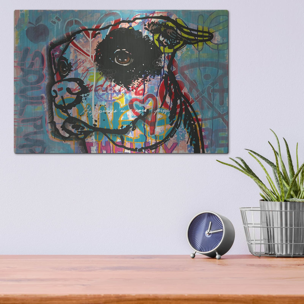 'Soul Pup' by Dean Russo – Metal Wall Art, 16x12 room view