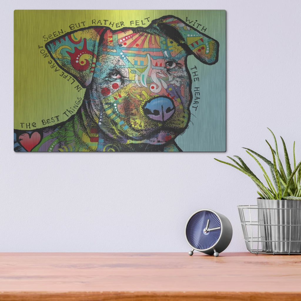 'Sully With Words' by Dean Russo – Metal Wall Art, 16x12 room view