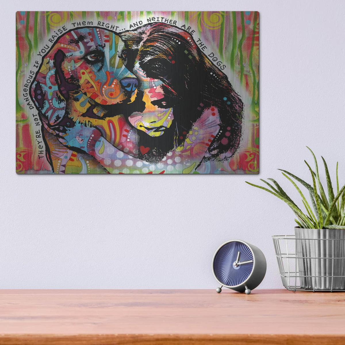 'They're Not Dangerous' by Dean Russo – Metal Wall Art, 16x12 room view