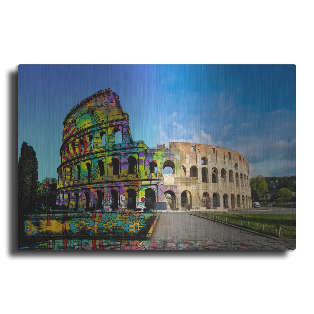 'Colosseum Exposed' by Dean Russo – Metal Wall Art