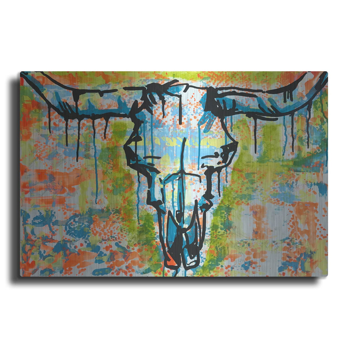 'Bull Skull' by Dean Russo – Metal Wall Art