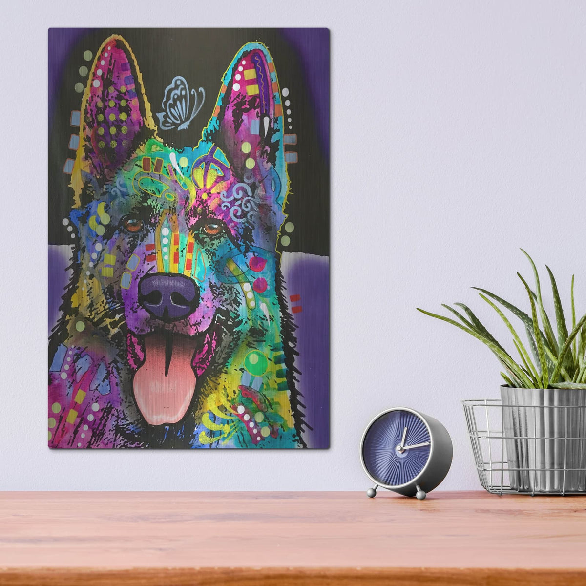 'Butterfly Shepherd' by Dean Russo – Metal Wall Art, 12x16 room view