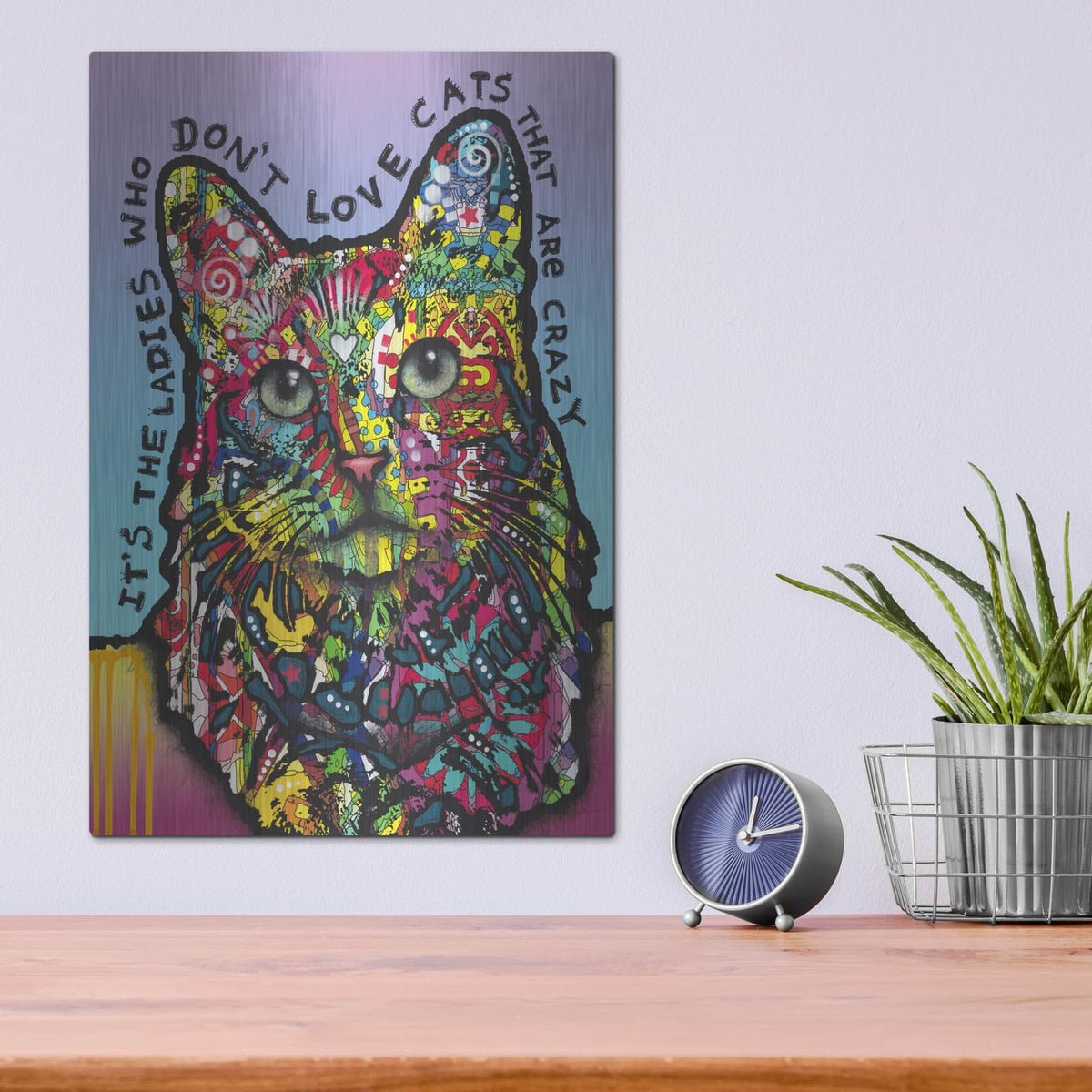'Crazylady' by Dean Russo – Metal Wall Art, 12x16 room view