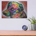 'Dont Talk' by Dean Russo – Metal Wall Art, 16x12 room view