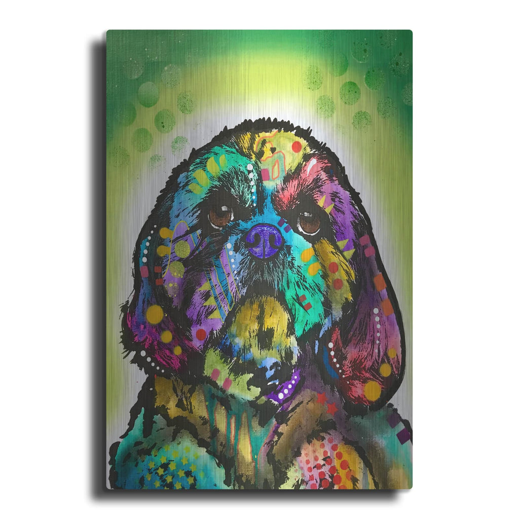'Kinda Shih Tzu' by Dean Russo – Metal Wall Art