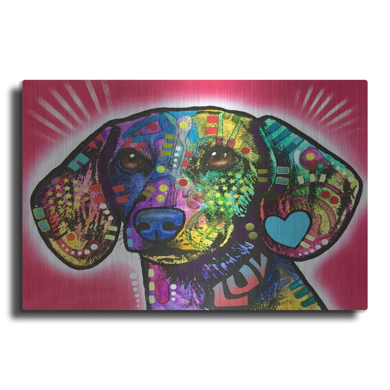 'Luv Doxie' by Dean Russo – Metal Wall Art