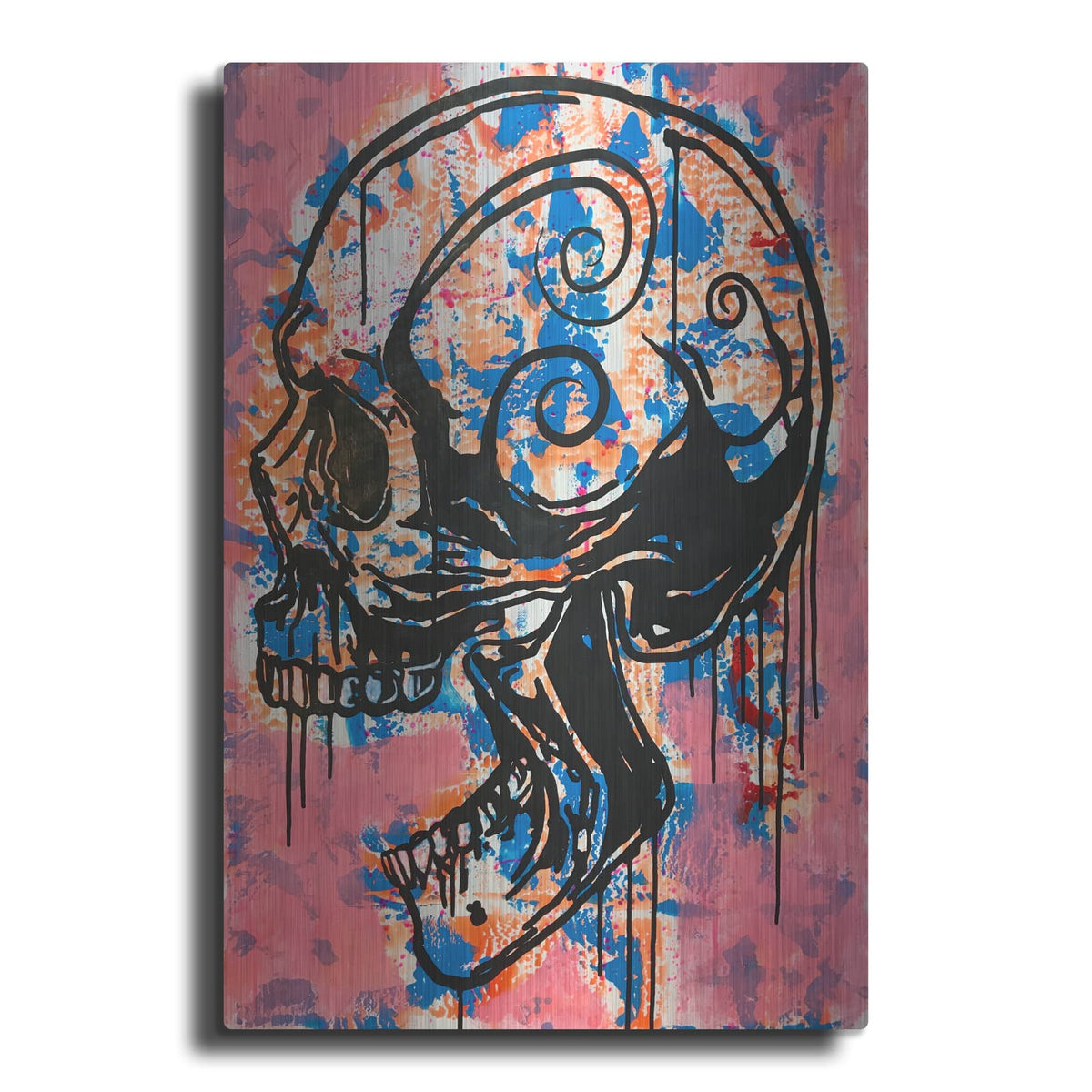 'Screaming Skull 1' by Dean Russo – Metal Wall Art