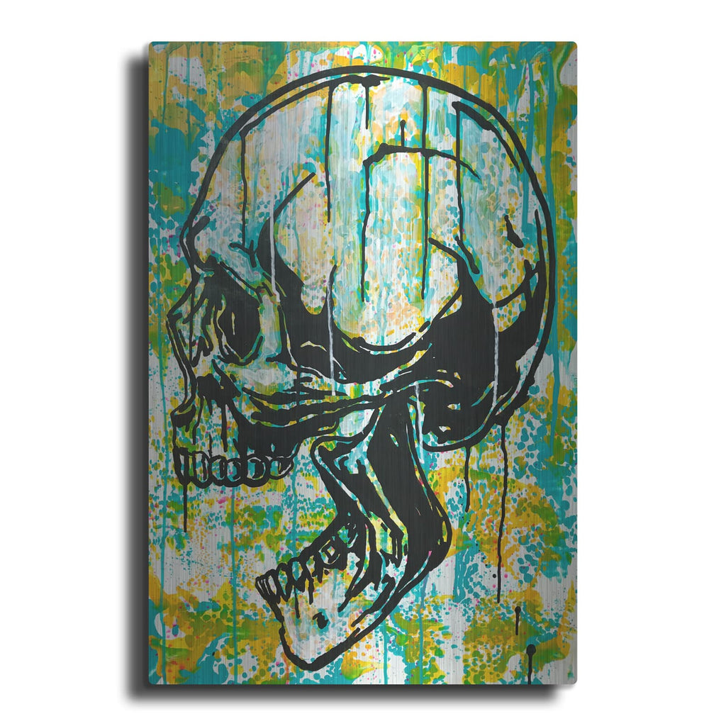 'Screaming Skull 2' by Dean Russo – Metal Wall Art