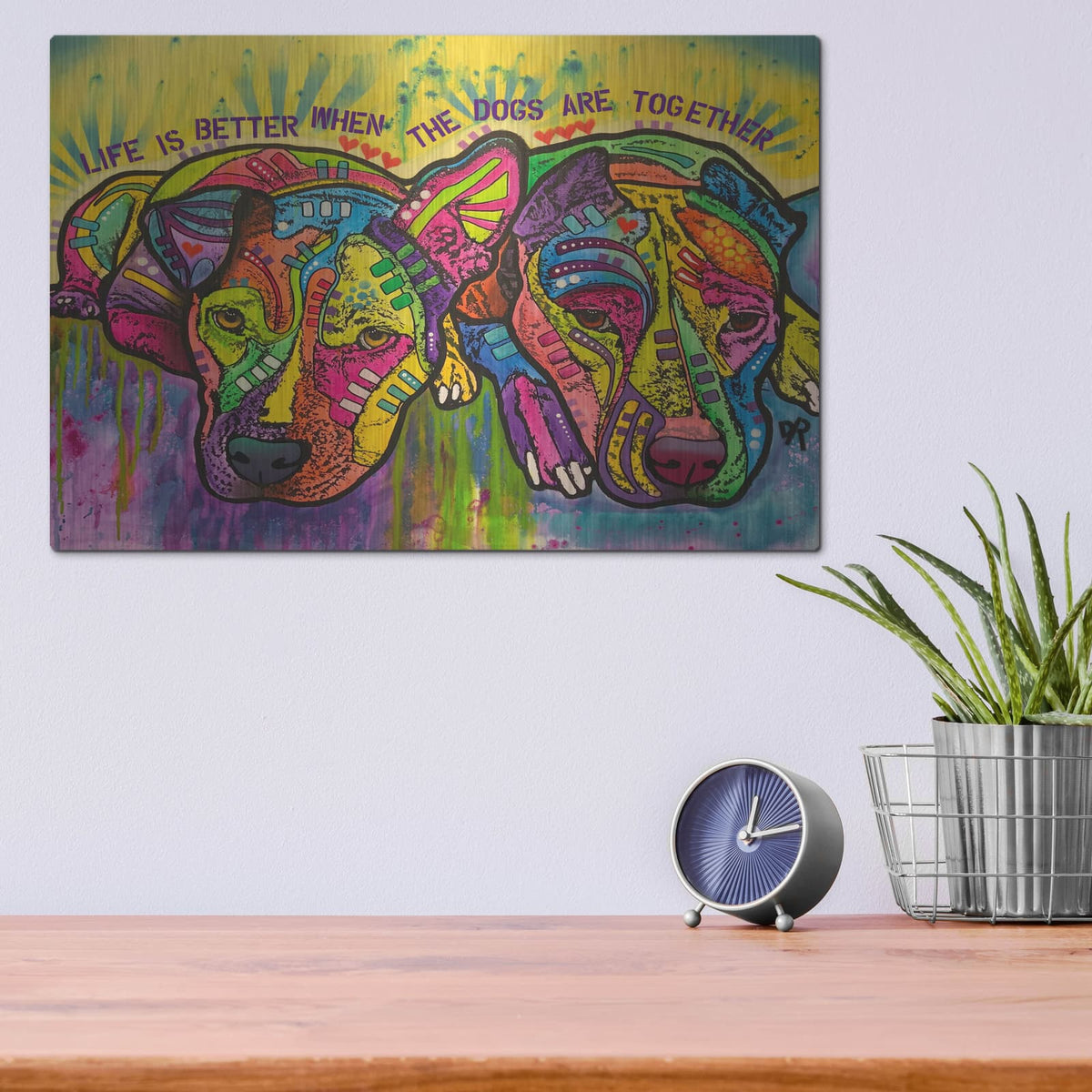 'Together' by Dean Russo – Metal Wall Art, 16x12 room view