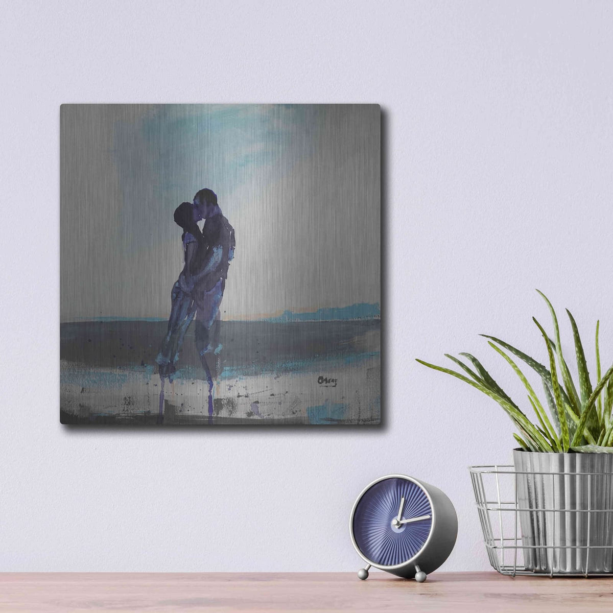 'Before Sunrise' by Oscar Alvarez Pardo – Metal Wall Art, 12x12 room view