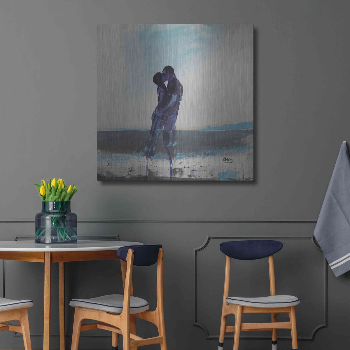 'Before Sunrise' by Oscar Alvarez Pardo – Metal Wall Art, 36x36 room view