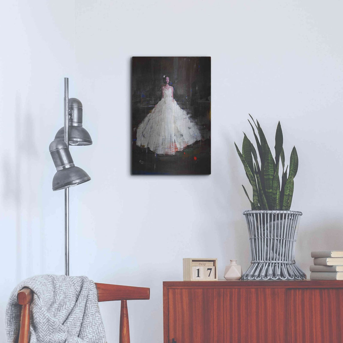 'Little Flower' by Oscar Alvarez Pardo – Metal Wall Art, 16x24 room view