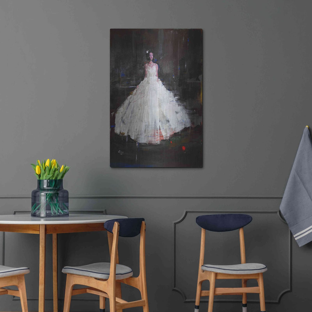 'Little Flower' by Oscar Alvarez Pardo – Metal Wall Art, 24x36 room view