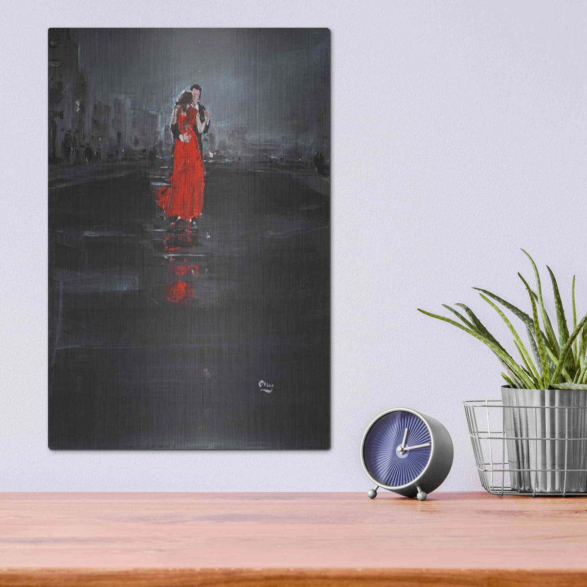 'Noir' by Oscar Alvarez Pardo – Metal Wall Art, 12x16 room view